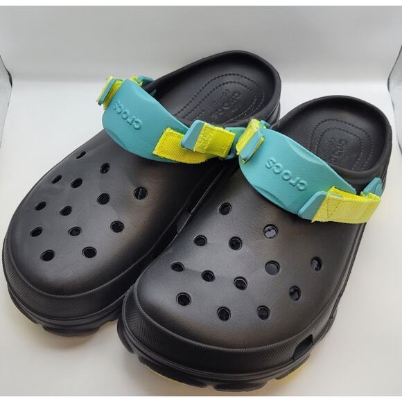 Classic Crocs All Terrain Clogs Black Blue Unisex Size M12 NEW 206340-0C4 - Picture 4 of 16